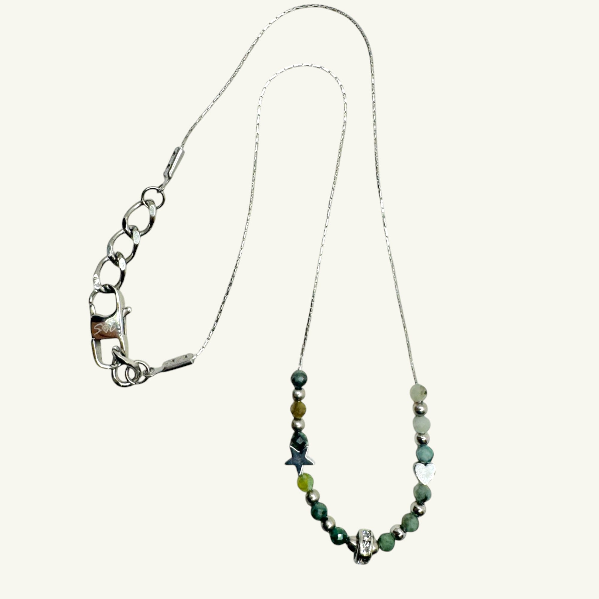 Choker smeraldo Sharifa Crystals